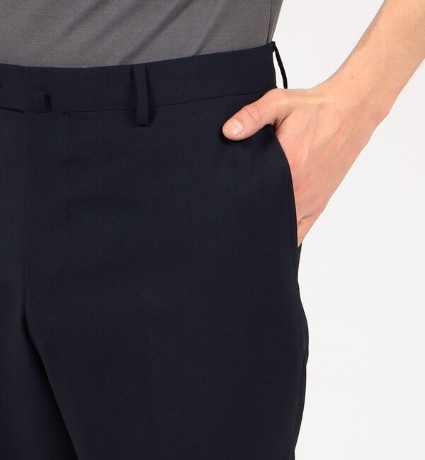 TOMORROWLAND MENS「Super130'sウール ノープリーツスリムスラックス Drago Swing」|スラックス|