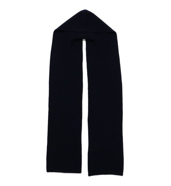 GALERIE VIE「スコットランドウール フーディーマフラー」|マフラー|69 ネイビー