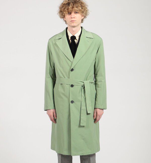 TOMORROWLAND BUYING WEAR「HEVO OSTUNI ポリエステルコットン ベルテッドコート」|チェスターコート|