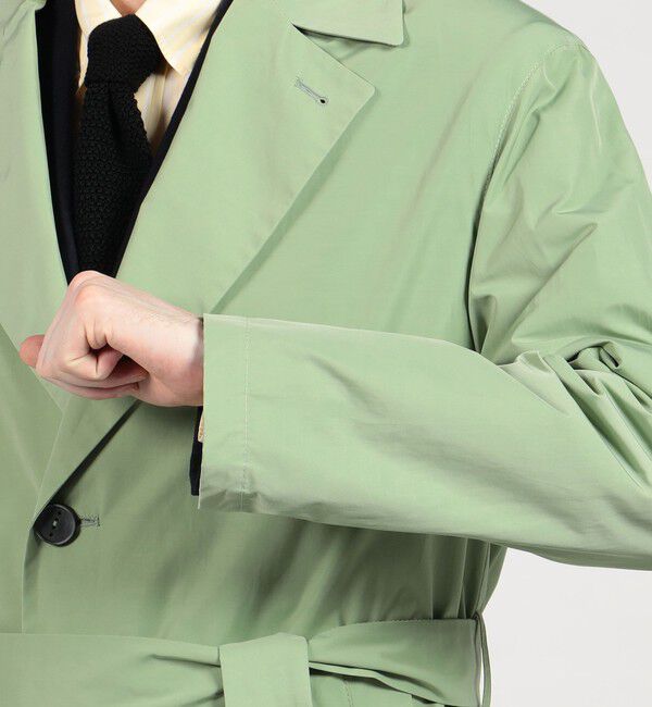 TOMORROWLAND BUYING WEAR「HEVO OSTUNI ポリエステルコットン ベルテッドコート」|チェスターコート|