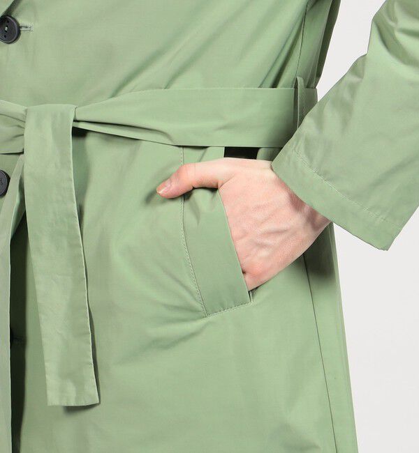 TOMORROWLAND BUYING WEAR「HEVO OSTUNI ポリエステルコットン ベルテッドコート」|チェスターコート|