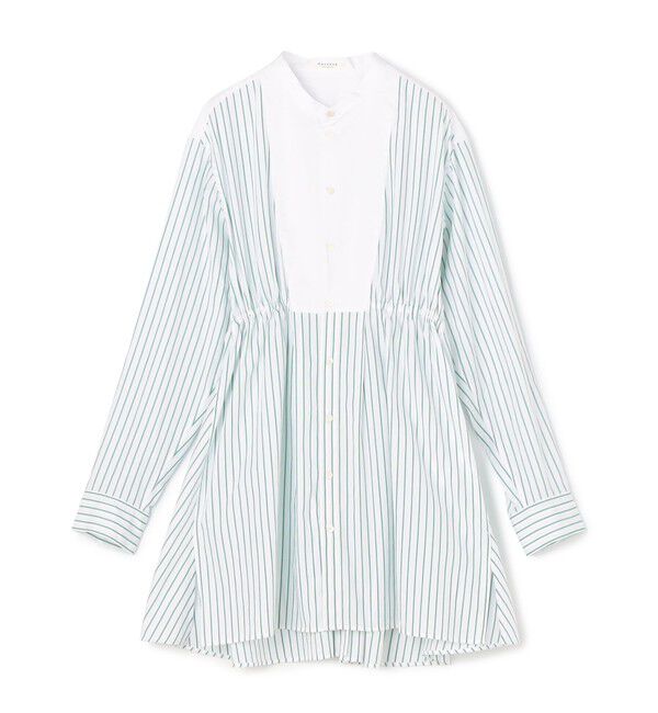 MACPHEE「パッチワークシャーティング チュニックシャツ」|シャツ・ブラウス|54 グリーン系