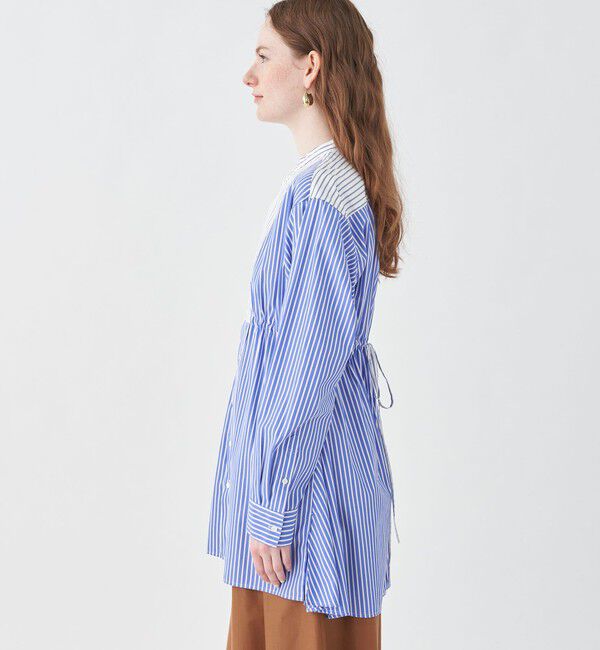 MACPHEE「パッチワークシャーティング チュニックシャツ」|シャツ・ブラウス|