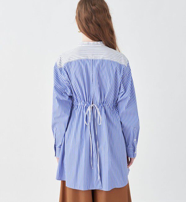 MACPHEE「パッチワークシャーティング チュニックシャツ」|シャツ・ブラウス|