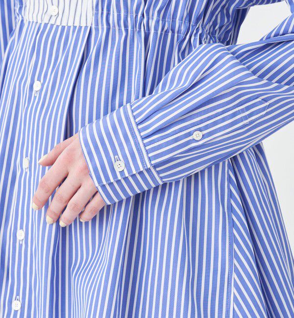 MACPHEE「パッチワークシャーティング チュニックシャツ」|シャツ・ブラウス|