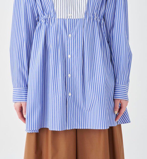 MACPHEE「パッチワークシャーティング チュニックシャツ」|シャツ・ブラウス|