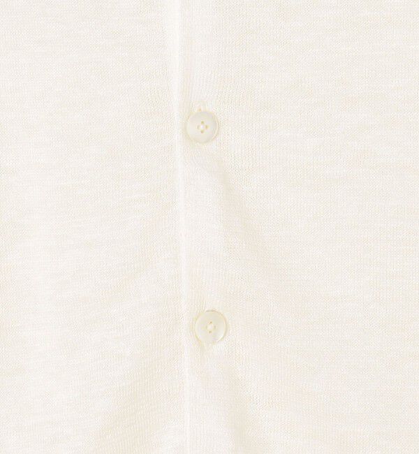MACPHEE「プレーンリネン クルーネックカーディガン」|カーディガン|