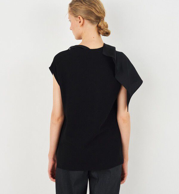 DES PRES「ファブリックコンビニット スカーフプルオーバー」|ニット・セーター|