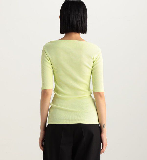 Edition「コットンリブ ハーフスリーブトップス」|Tシャツ・カットソー|