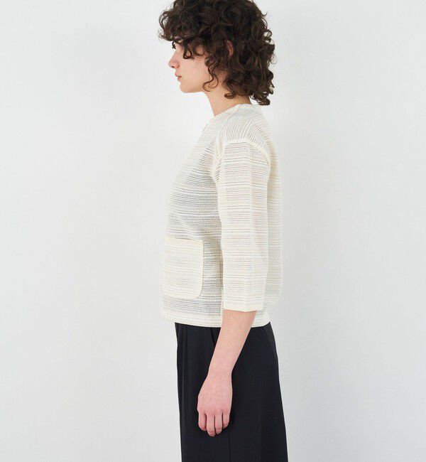 DES PRES「ミックスヤーンイタリー ジップアップジャケット」|ノーカラージャケット|