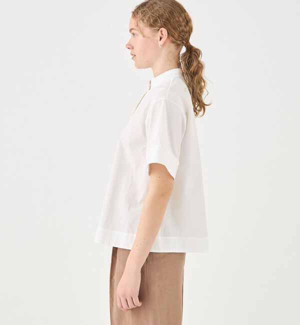 TOMORROWLAND collection「コンパクトブロード プリーツラインブラウス」|シャツ・ブラウス|