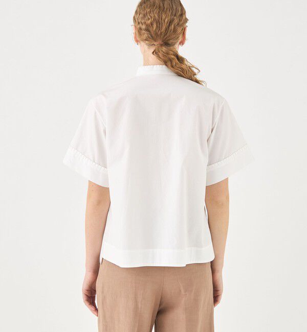 TOMORROWLAND collection「コンパクトブロード プリーツラインブラウス」|シャツ・ブラウス|