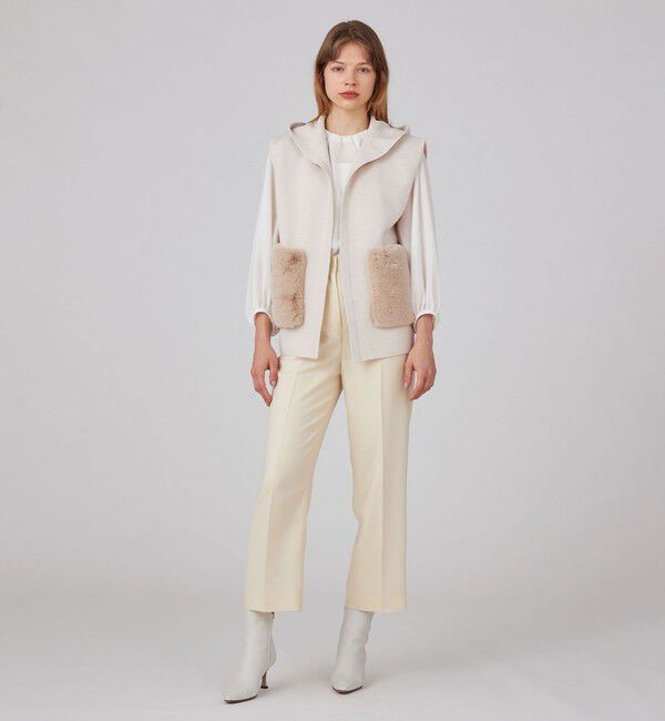 Ballsey「ウールポリエステルミラノリブ フーディジレ」|ベスト・ジレ|