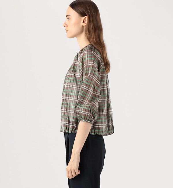 TOMORROWLAND collection「シアーブレイド ギャザーブラウス」|シャツ・ブラウス|