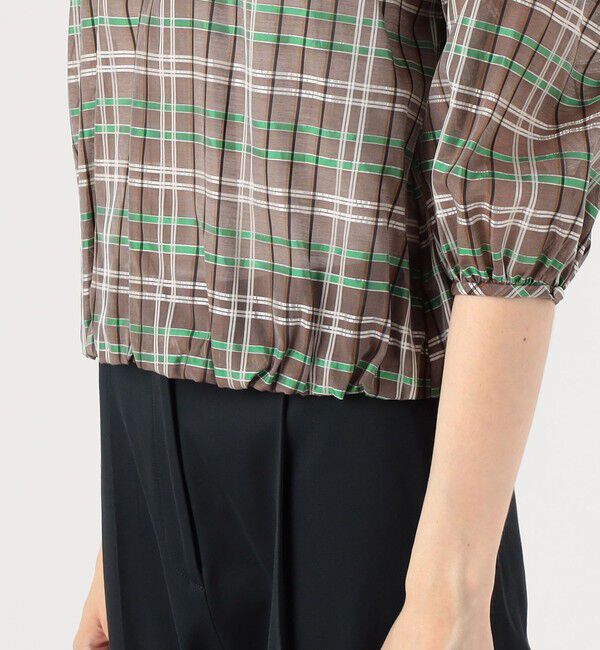 TOMORROWLAND collection「シアーブレイド ギャザーブラウス」|シャツ・ブラウス|