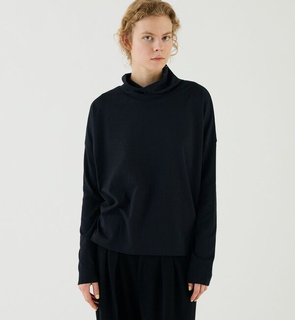 GALERIE VIE「コットンシルクジャージー タートルネックプルオーバー」|Tシャツ・カットソー|