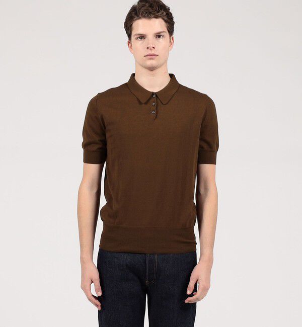 TOMORROWLAND BUYING WEAR「SUPER A MARKET SHORT SLEEVE POLO」|ニット・セーター|