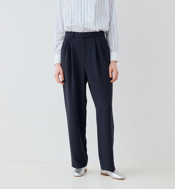 GALERIE VIE「ダブルクロス イージータックパンツ」|スラックス|