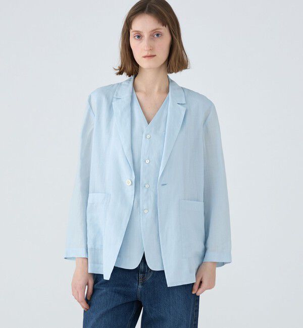 MACPHEE「ラミーソリッド シングルジャケット」|テーラードジャケット|