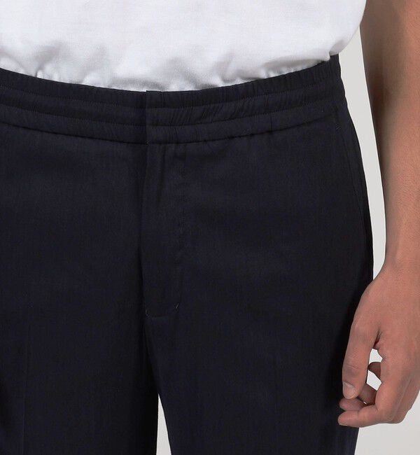 TOMORROWLAND MENS「レーヨンリネンコットン スリムテーパード イージーパンツ」|チノ|