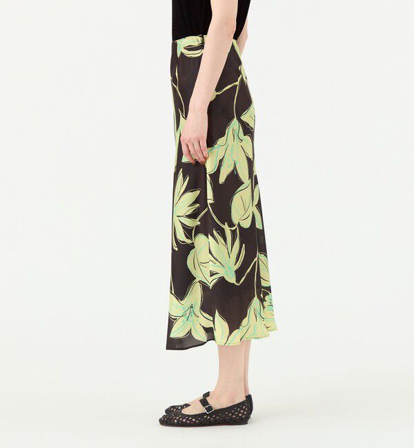 Ballsey「ビビフラワープリント マーメイドスカート」|フレア|