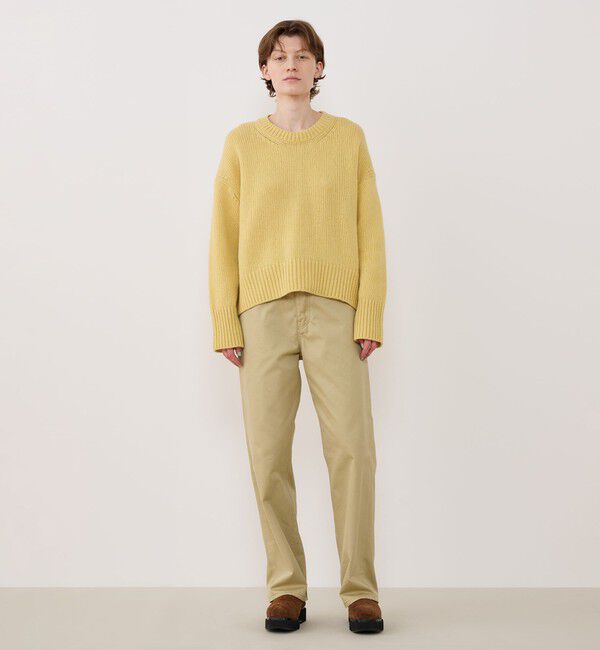 【新品】GALERIE VIE ファインウールクルーネックニット ¥30800 ファインウールクルーネックニット（ニット/セーター）｜GALERIE VIE