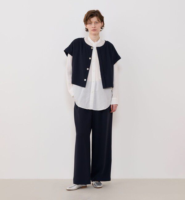 GALERIE VIE「ダブルクロス ワイドフィットベスト」|ベスト・ジレ|