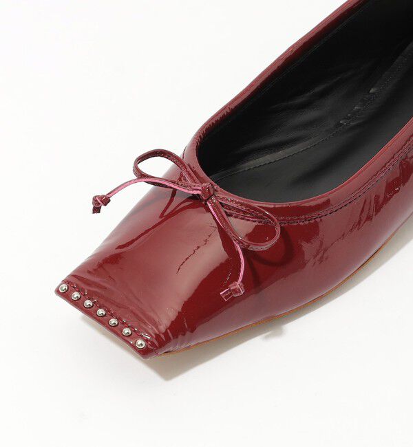 TOMORROWLAND GOODS「CHEMBUR SQ FLAT STUDS BALLET シューズ」|バレエシューズ|