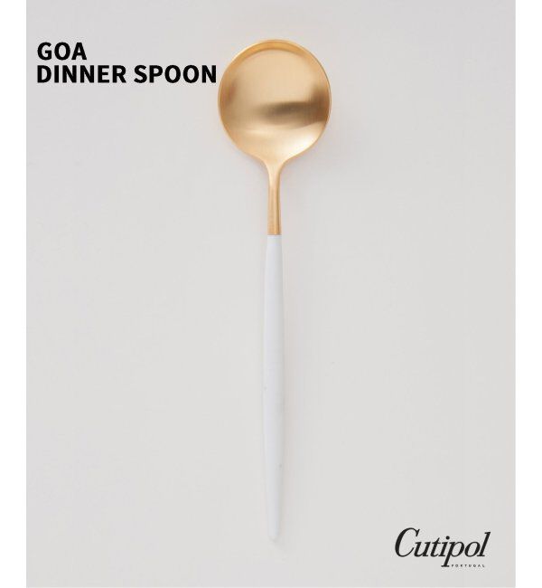 journal standard Furniture「【Cutipol/クチポール】GOA ディナースプーン ホワイト&times;ゴールド」|食器・キッチングッズ|