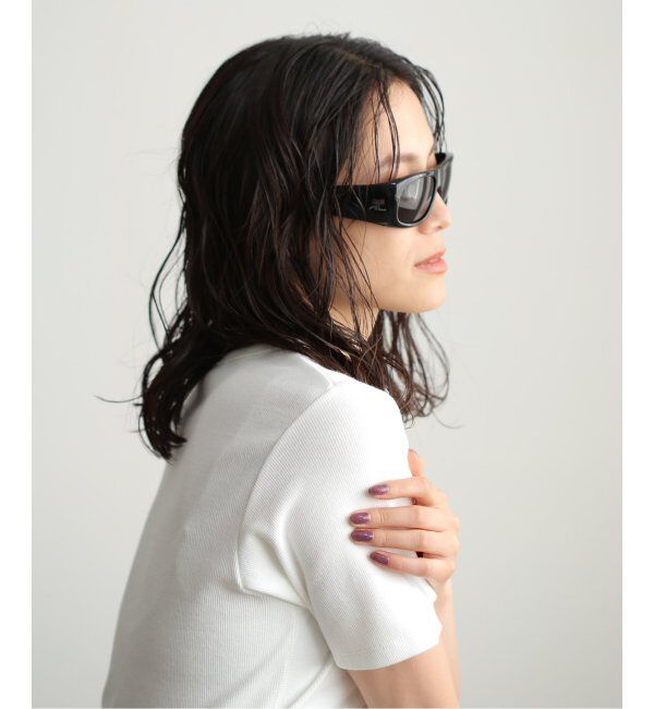 EYETHINK「【COURREGES / クレージュ】HOLY SUNGLASSES black」|サングラス|