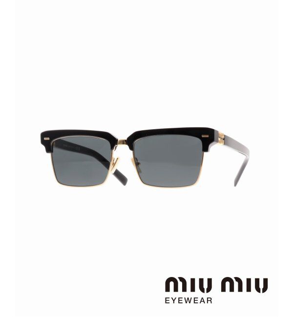 EYETHINK「【MIU MIU/ミュウミュウ】10ZS BK2 Sunglasses」|サングラス|ブラック