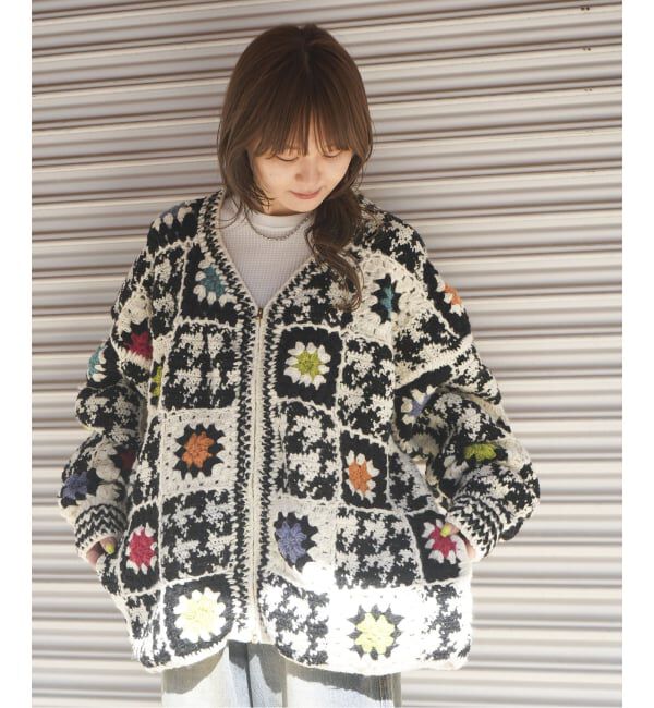 JOINT WORKS「MacMahon Knitting Mills / マクマホンニッティングミルズ V-Neck Zip Cardigan-H.T」|カーディガン|