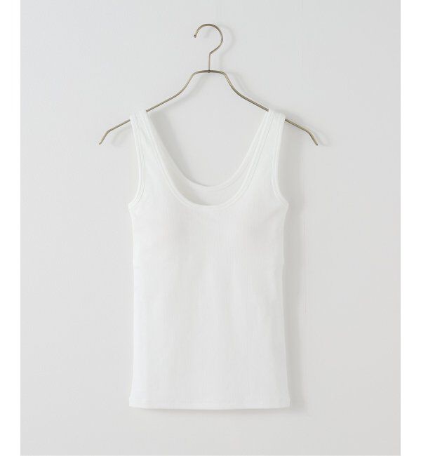 Plage「comfy rib tank」|インナー|ホワイト