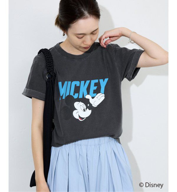 SLOBE IENA「GOOD ROCK SPEED/グッドロックスピード /MICKEY/ TEE」|Tシャツ・カットソー|グレーB