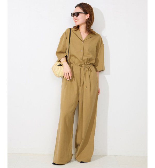 SLOBE IENA「《WEB限定/追加》ハーフスリーブオールインワン」|オールインワン|