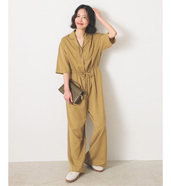 SLOBE IENA「《WEB限定/追加》ハーフスリーブオールインワン」|オールインワン|