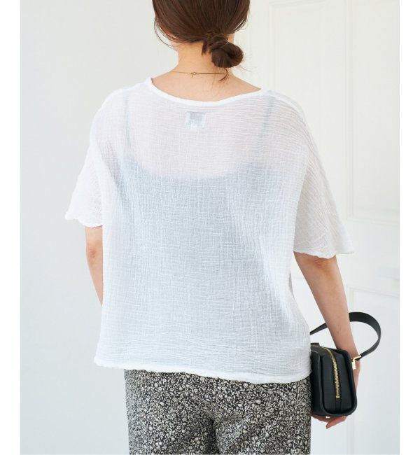 IENA「LES ATELIERS FRANCAIS DE CONFECTION ハーフスリーブトップス」|シャツ・ブラウス|