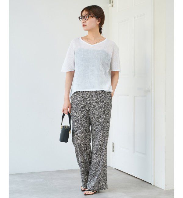 IENA「LES ATELIERS FRANCAIS DE CONFECTION ハーフスリーブトップス」|シャツ・ブラウス|