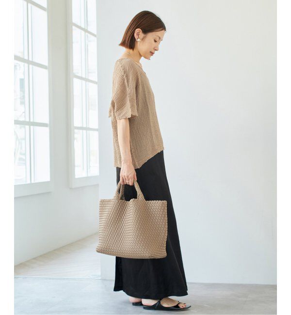 IENA「LES ATELIERS FRANCAIS DE CONFECTION ハーフスリーブトップス」|シャツ・ブラウス|