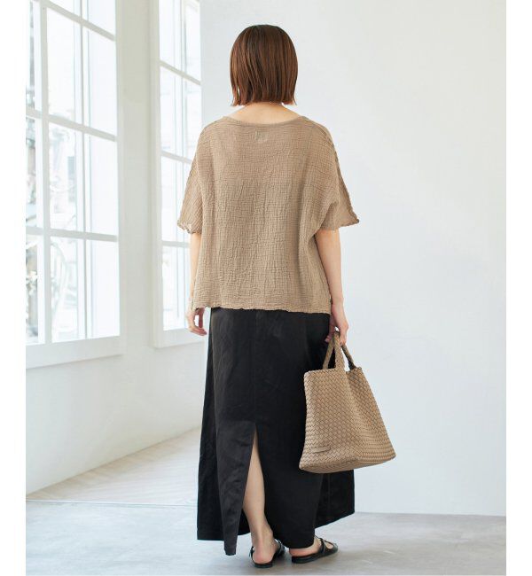 IENA「LES ATELIERS FRANCAIS DE CONFECTION ハーフスリーブトップス」|シャツ・ブラウス|