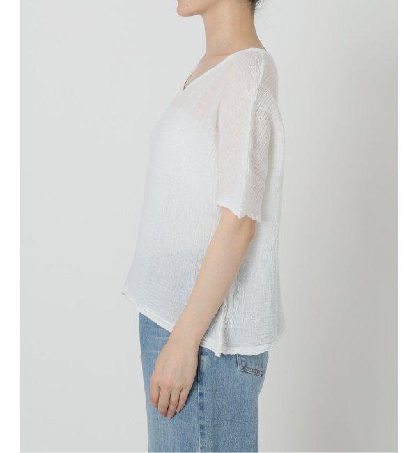 IENA「LES ATELIERS FRANCAIS DE CONFECTION ハーフスリーブトップス」|シャツ・ブラウス|