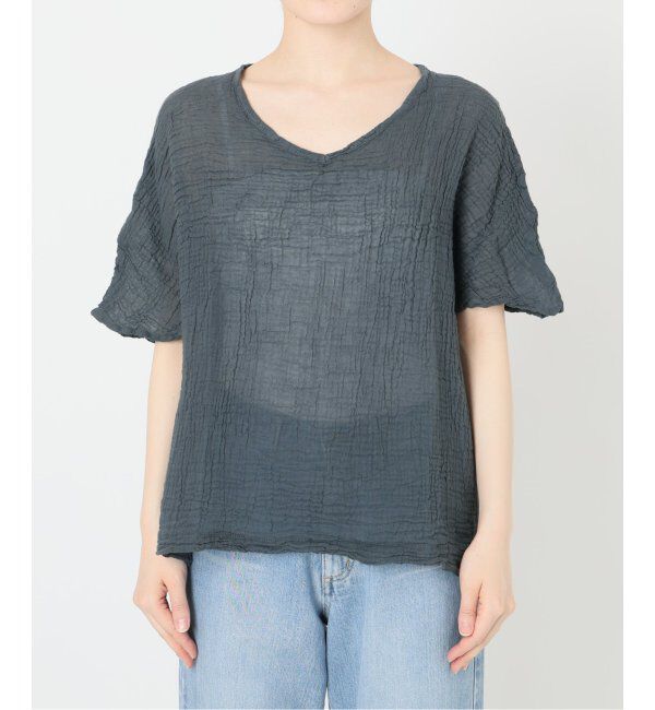 IENA「LES ATELIERS FRANCAIS DE CONFECTION ハーフスリーブトップス」|シャツ・ブラウス|