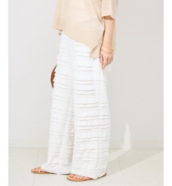 SLOBE IENA「《WEB限定/追加》フリルカットパンツ」|その他|