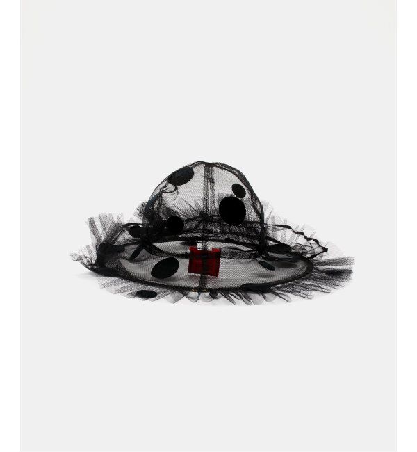 IENA LA BOUCLE「SUGRI/スグリ チュールドットキャップリン」|ハット|