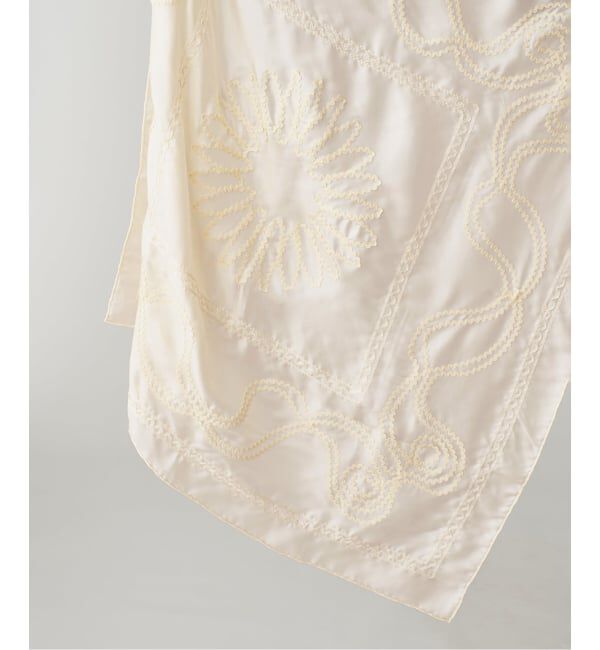 VERMEIL par iena「A SAUCE MELER アソースメレ テープエンブロイダリーペイズリースカーフ」|バンダナ・スカーフ|ナチュラル