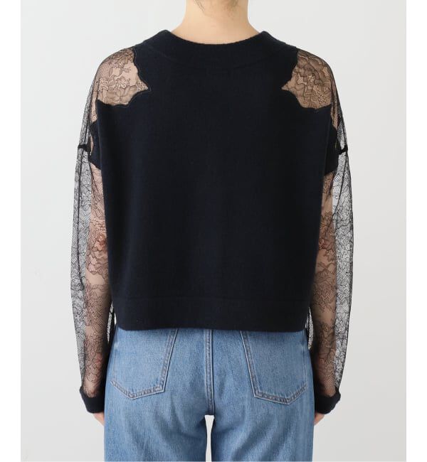 VERMEIL par iena「リバーレースニットカーデ」|カーディガン|