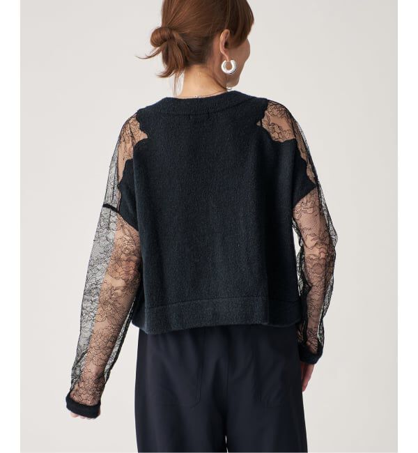 VERMEIL par iena「リバーレースニットカーデ」|カーディガン|