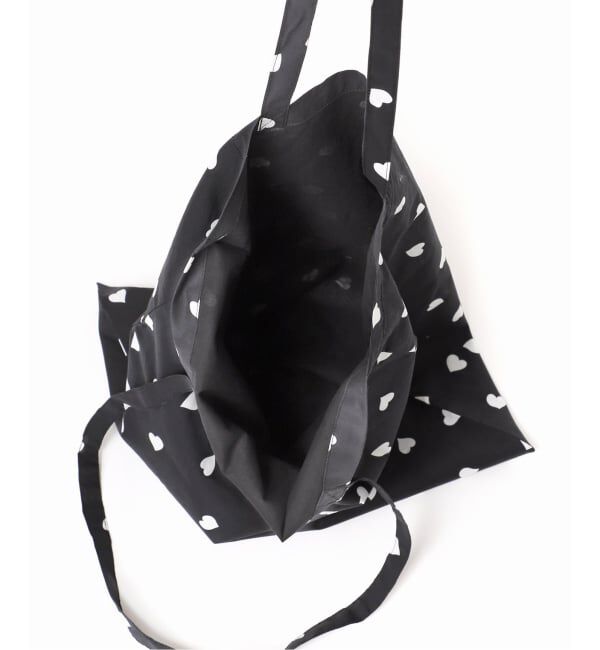 SLOBE IENA「【Jeu de Coeurs & Pois / 2個セット】ハートトート&times;シュシュセット」|トートバッグ|