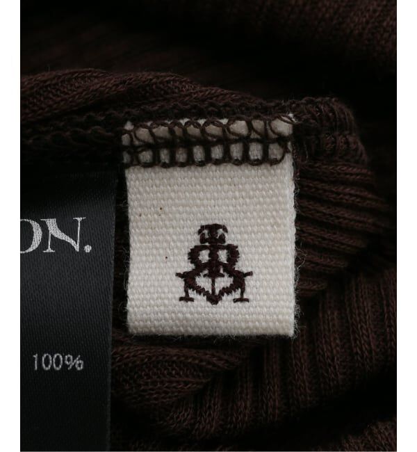 IENA LA BOUCLE「TOURNON/トゥルノン WOOL SHEER RIB BOTTLENECK 25AWCS030」|Tシャツ・カットソー|