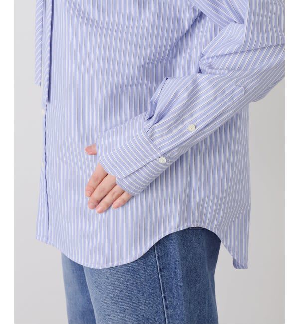 SLOBE IENA「コットンブロード2WAY ボウタイブラウス」|シャツ・ブラウス|